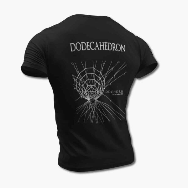 Dodecahedron T-Shirt, Dodecahedron Live in Leiden 2017 Black Tee Shirt