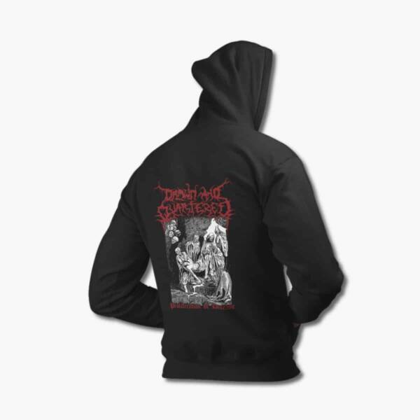 Drawn and Quartered Zip Up Hoodie, Drawn and Quartered Proliferation of Disease Black Zipper Hooded Sweatshirt