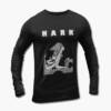 Hark Long Sleeve T-Shirt, Hark Crystalline Artwork Black Longsleeve Tee Shirt