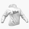 Hashem Hoodie, Hashem Logo White Hooded Pullover
