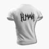 Human T-Shirt, Human Logo White Tee Shirt, Technical Death Metal, Death Metal, Italy, back