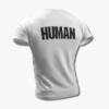 Human T-Shirt, Human Logo White Tee Shirt, Thrash Metal, Spain, back