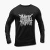 I Hate Humanity Long Sleeve T-Shirt, I Hate Humanity Logo Black Longsleeve Tee Shirt, Brutal Death Metal, France, front