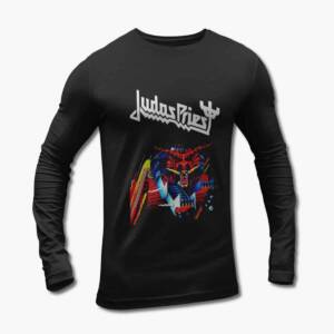 Judas Priest Long Sleeve T-Shirt, Judas Priest Defenders Of The Faith Black Longsleeve Tee Shirt