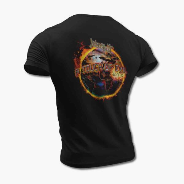 Judas Priest T-Shirt, Judas Priest A Touch Of Evil Live Black Tee Shirt