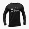 M-Bush Long Sleeve T-Shirt, M-Bush Logo Black Longsleeve Tee Shirt, Heavy Metal, Netherlands, front