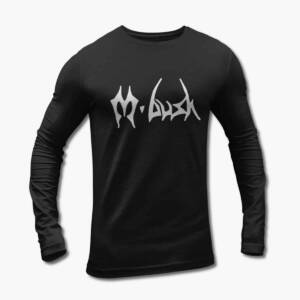 M-Bush Long Sleeve T-Shirt, M-Bush Logo Black Longsleeve Tee Shirt, Heavy Metal, Netherlands, front