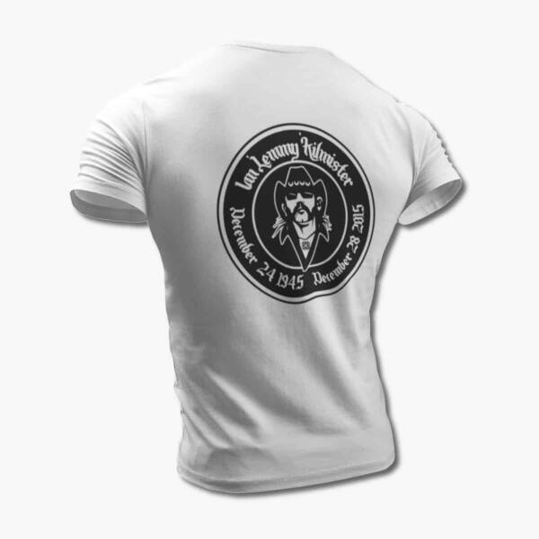 Motorhead T-Shirt, Motörhead Ian Lemmy Kilmister White Tee Shirt, Heavy Metal Merchandise - Image 2