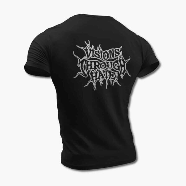 Visions Through Hate T-Shirt, Visions Through Hate Logo Black Tee Shirt