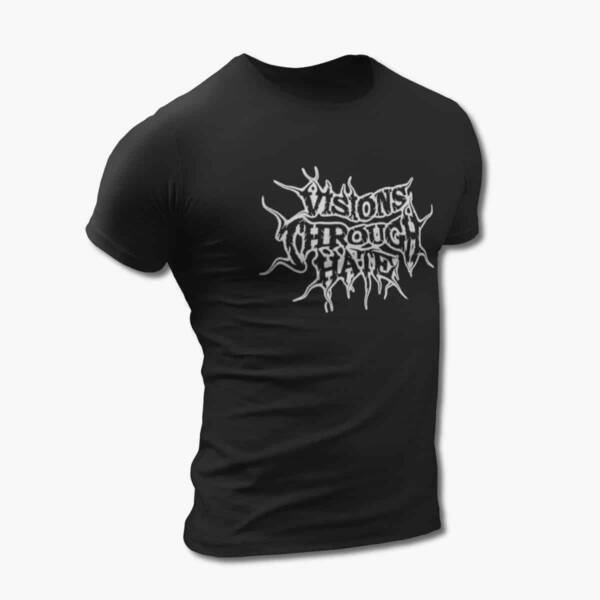 Visions Through Hate T-Shirt, Visions Through Hate Logo Black Tee Shirt