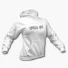 Voracious Hate Hoodie, Voracious Hate Logo White Hooded Pullover