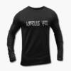Voracious Hate Long Sleeve T-Shirt, Voracious Hate Logo Black Longsleeve Tee Shirt