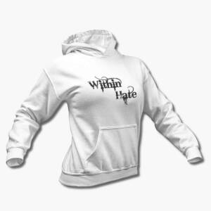 Within Hate Hoodie, Within Hate Logo White Hooded Pullover