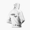 Within Hate Zip Up Hoodie, Within Hate Logo White Zipper Hooded Pullover