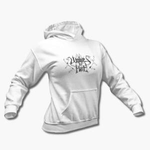 Wolves of Hate Hoodie, Wolves of Hate Logo White Hooded Pullover