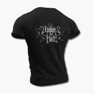 Wolves of Hate T-Shirt, Wolves of Hate Logo Black Tee Shirt