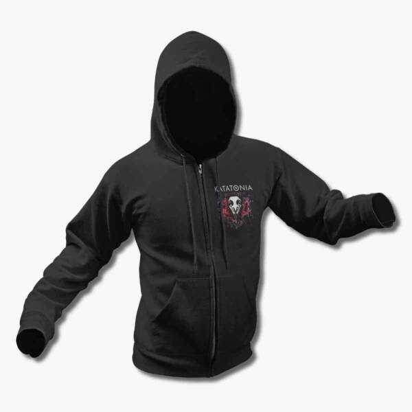 Katatonia Zip Up Hoodie, Katatonia The Great Cold Distance Black Zipper Hooded Pullover