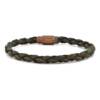 Genuine Leather, Khaki Green Bracelet