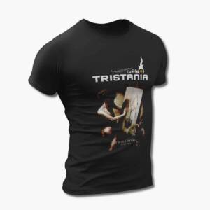 Tristania T-Shirt, Tristania Darkest White Artwork Black Tee Shirt