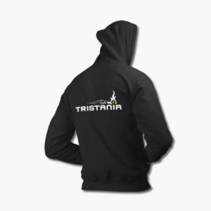 Tristania Zip Up Hoodie, Tristania Logo Black Zipper Hooded Pullover