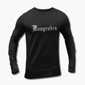 Wongraven Long Sleeve T-Shirt, Wongraven Logo Black Longsleeve Tee Shirt