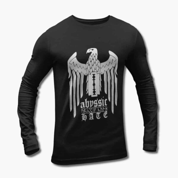 Abyssic Hate Band Long Sleeve T-Shirt, Abyssic Hate The Source of Suffering Black Longsleeve Tee Shirt