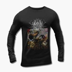 Artificial Brain Band Long Sleeve T-Shirt, Artificial Brain Labyrinth Constellation Black Longsleeve Tee Shirt