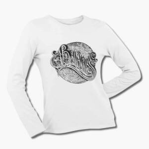 Baroness Band Long Sleeve T-Shirt, Baroness Logo White Longsleeve Tee Shirt