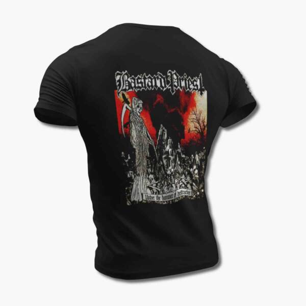 Bastard Priest Band T-Shirt, Bastard Priest Under The Hammer of Destruction Black Tee Shirt