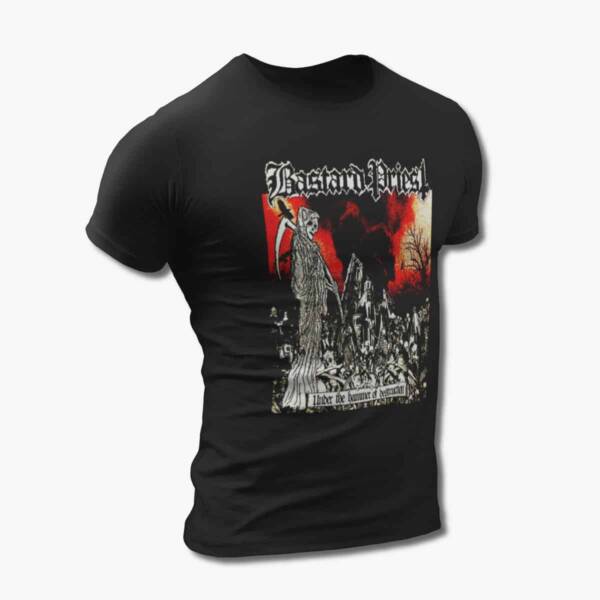 Bastard Priest Band T-Shirt, Bastard Priest Under The Hammer of Destruction Black Tee Shirt