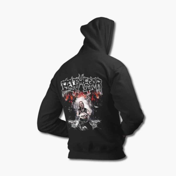Belphegor Band Hoodie, Belphegor Artwork Black Hooded Sweatshirt