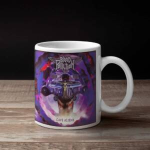 Blood Pollution Band Coffee Mug, Blood Pollution Cave Aliens Mug
