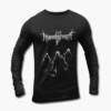 Hypothermia Band Long Sleeve T-Shirt, Hypothermia Artwork Black Longsleeve Tee Shirt