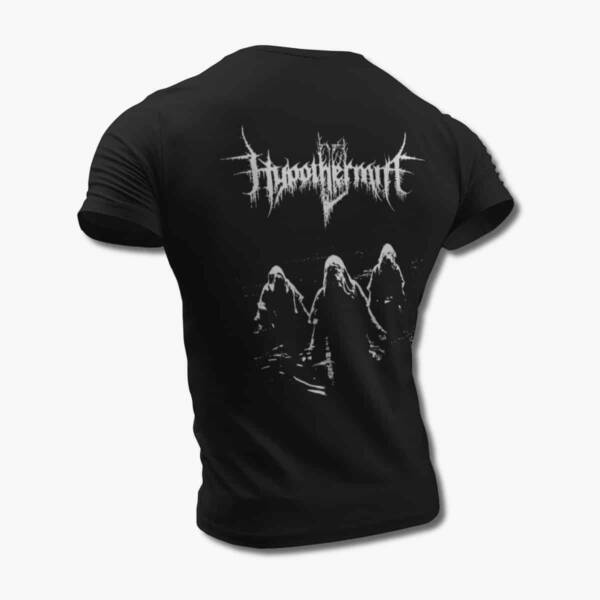 Hypothermia Band T-Shirt, Hypothermia Artwork Black Tee Shirt