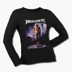 Megadeth Band Long Sleeve T-Shirt, Megadeth Countdown to Extinction Black Longsleve Tee Shirt