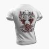 Skid Row Band T-Shirt, SkidRow Skull Artwork White Tee Shirt