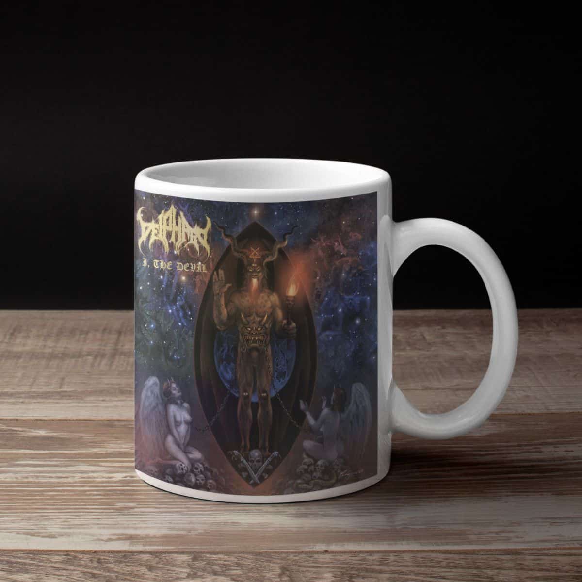 Deiphago Band Coffee Mug, Deiphago I the Devil Mug – Metal Band T-Shirt ...