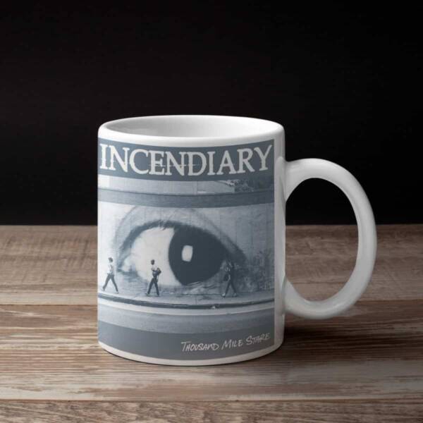 Incendiary Band Coffee Mug, Incendiary Thousand Mile Stare Mug