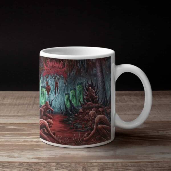 Inhuman Devourment Band Coffee Mug, Inhuman Devourment Transcend Through Depravity Mug