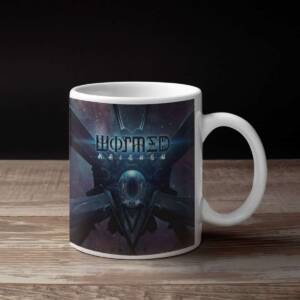 Wormed Band Coffee Mug, Wormed Krighsu Mug