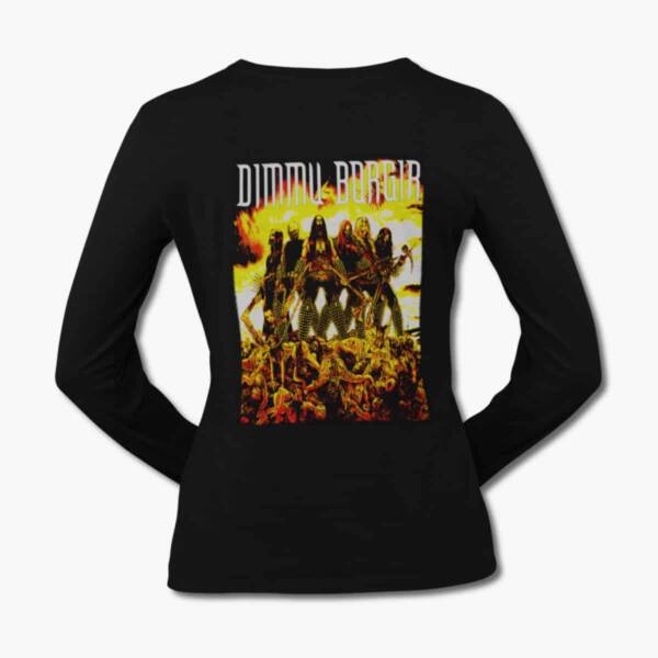Dimmu Borgir Long Sleeve T-Shirt, Dimmu Borgir Logo Black Longsleeve Tee Shirt, Symphonic Black Metal Merchandise