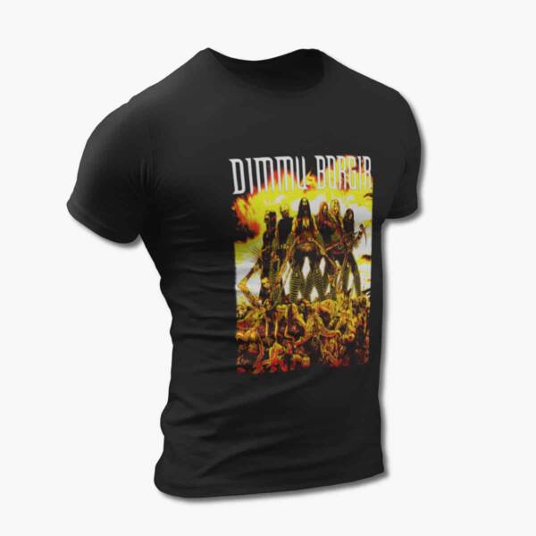 Dimmu Borgir T-Shirt, Dimmu Borgir Logo Black Tee Shirt, Symphonic Black Metal Merchandise