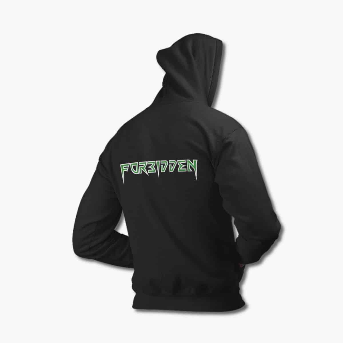 Forbidden Band Hoodie, Forbidden Logo Black Hooded Sweatshirt, Thrash Metal Merchandise