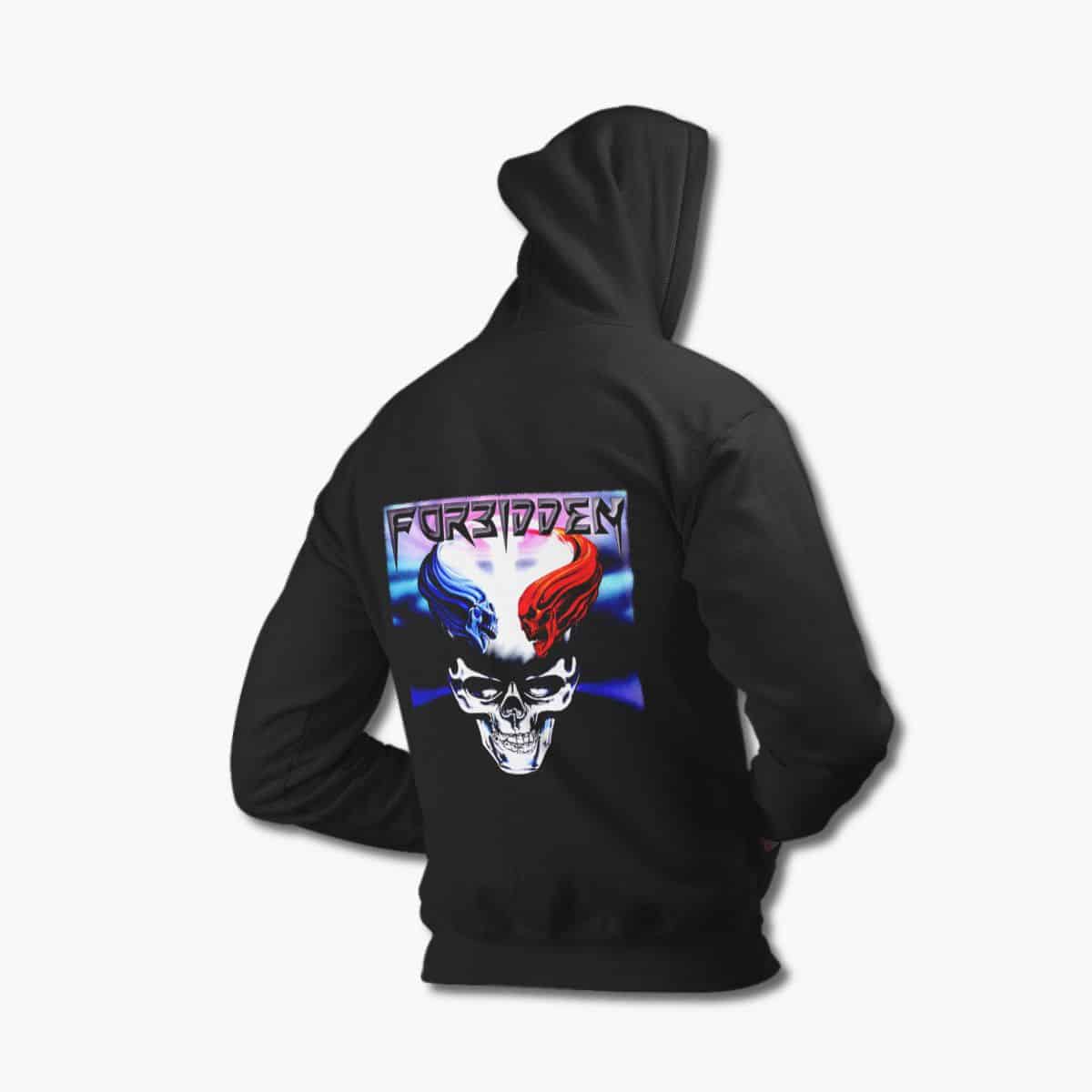 Forbidden Band Hoodie, Forbidden Omega Wave Black Hooded Sweatshirt, Thrash Metal Merchandise