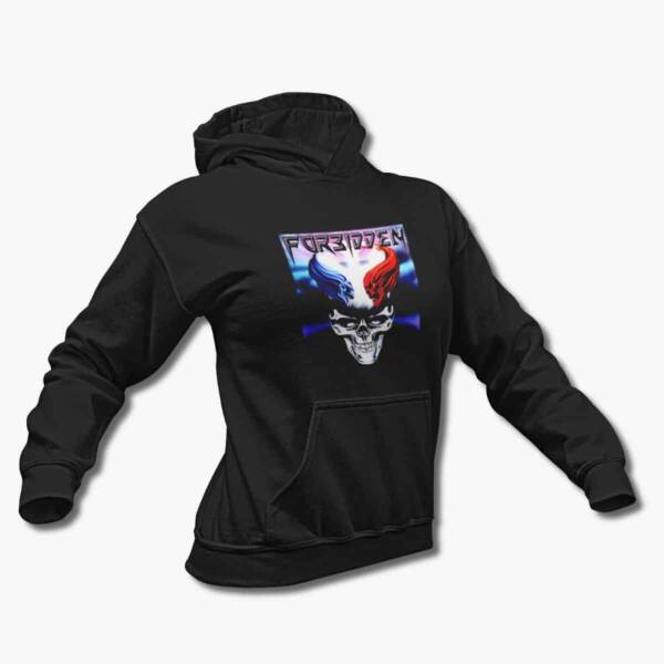 Forbidden Band Hoodie, Forbidden Omega Wave Black Hooded Sweatshirt, Thrash Metal Merchandise