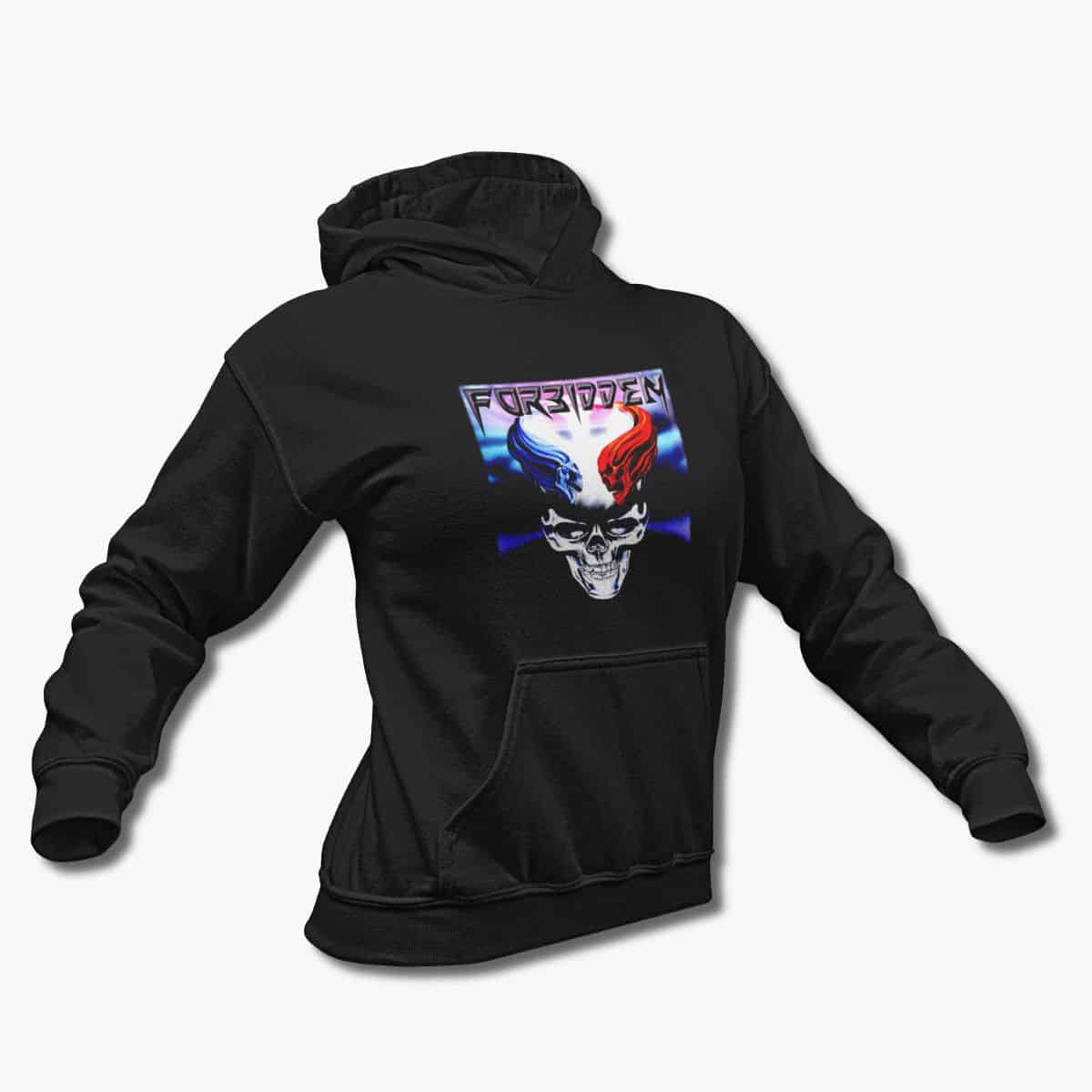 Forbidden Band Hoodie, Forbidden Omega Wave Black Hooded Sweatshirt, Thrash Metal Merchandise