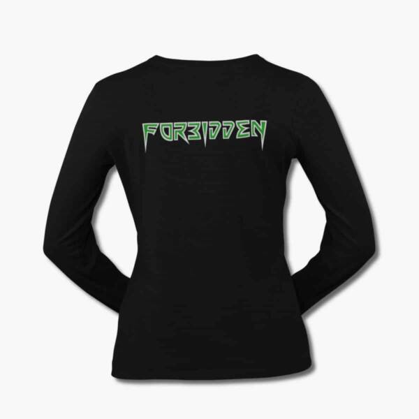 Forbidden Band Long Sleeve T-Shirt, Forbidden Logo Black Longsleeve Tee Shirt, Thrash Metal Merchandise