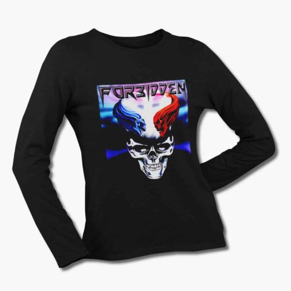 Forbidden Band Long Sleeve T-Shirt, Forbidden Omega Wave Black Longsleeve Tee Shirt, Thrash Metal Merchandise