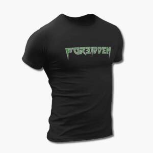 Forbidden Band T-Shirt, Forbidden Logo Black Tee Shirt, Thrash Metal Merchandise