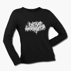 Infant Annihilator Band Long Sleeve T-Shirt, Infant Annihilator Logo Black Longsleeve Tee Shirt, Technical Deathcore Merchandise
